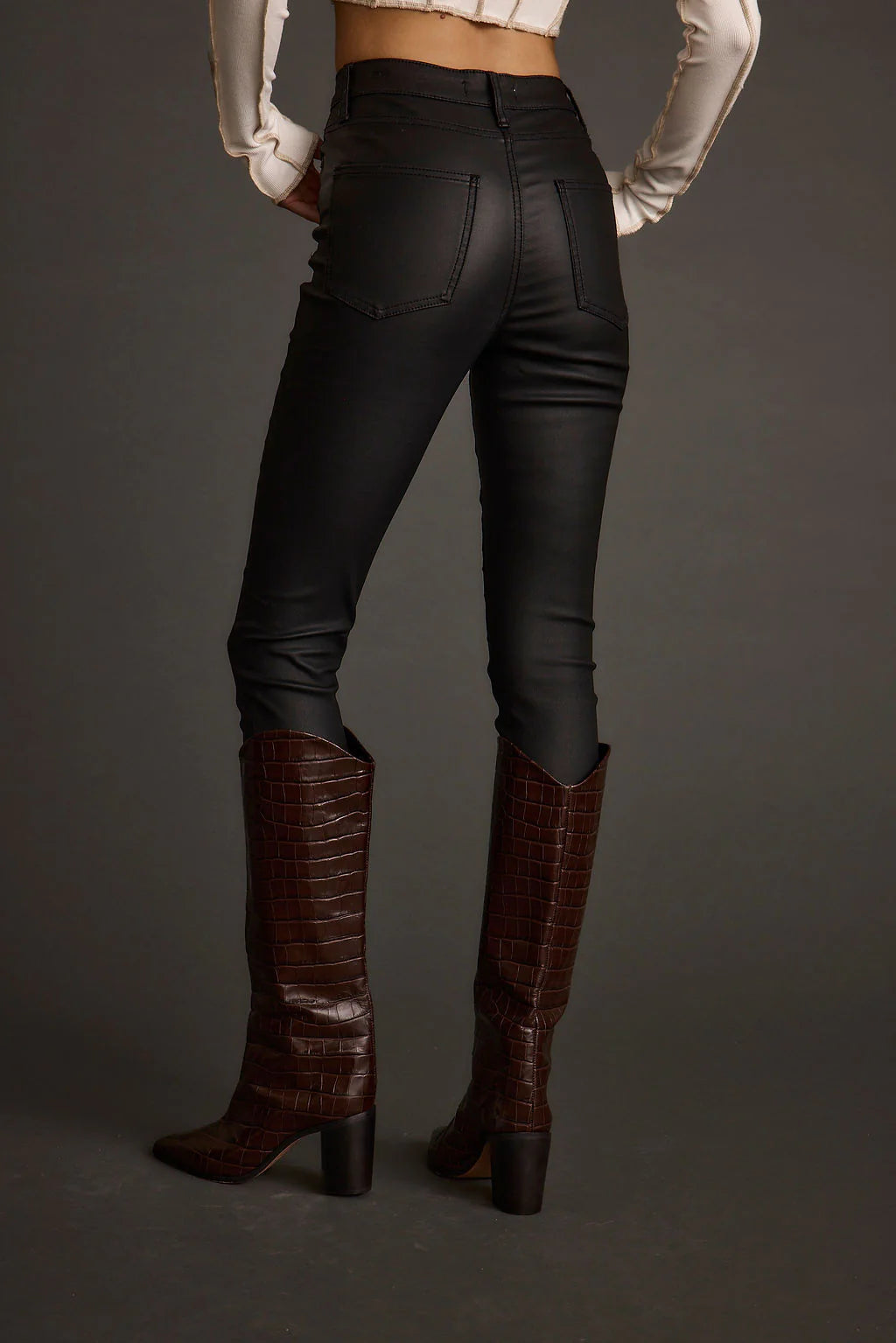 Nixon Black Coated Pants