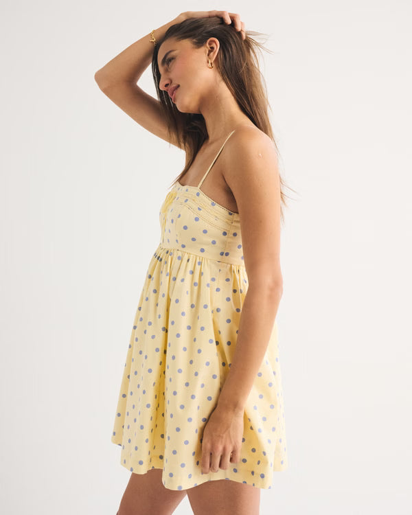 A&F Emerson Babydoll Skort-Yellow