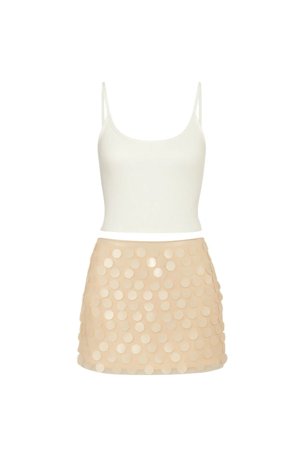 Miramar Blush Payette Mini Skirt