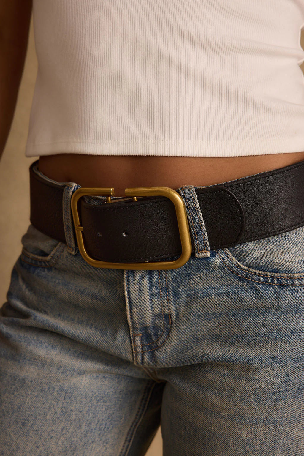 Oro Black and Gold Belt