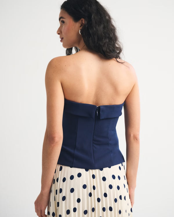 Bra-Free Strapless Set Top-Midnight Blue