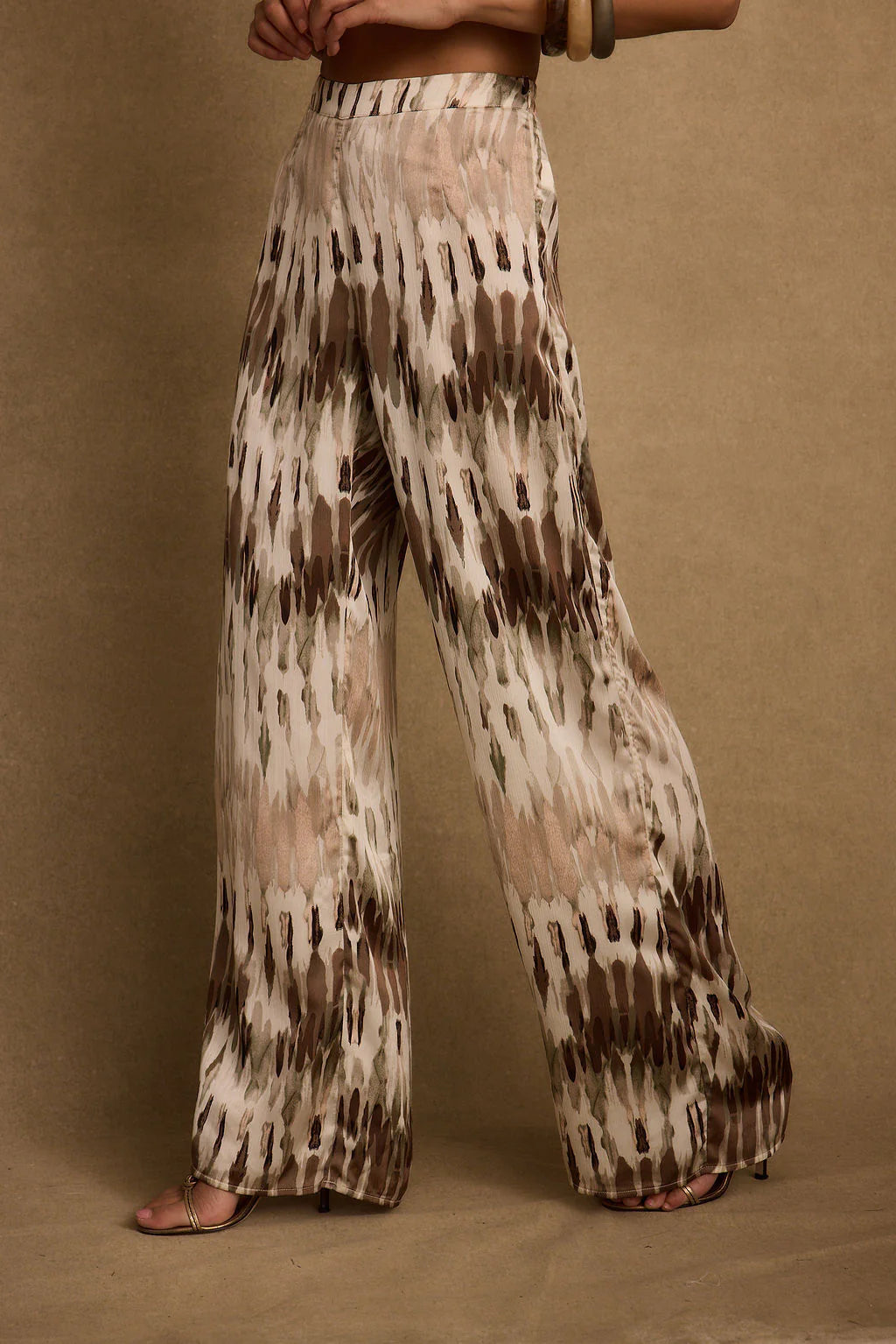Taza Abstract Satin Pant