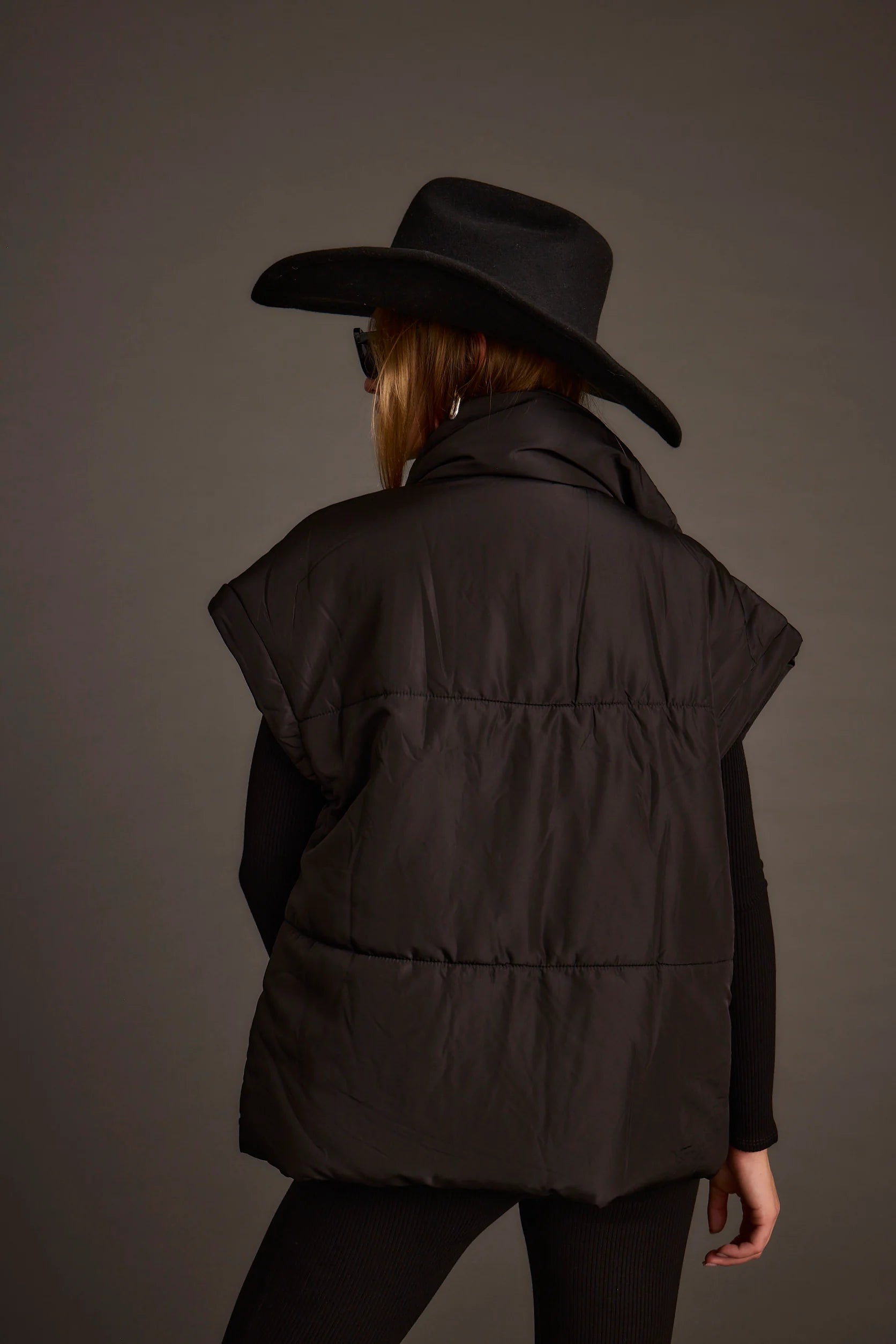 Summit Black Puffer Vest