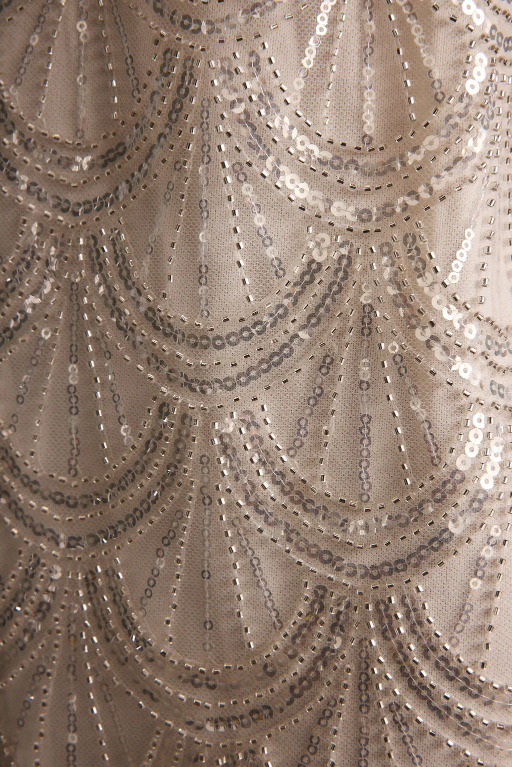 Izzie White Beaded Mini Dress