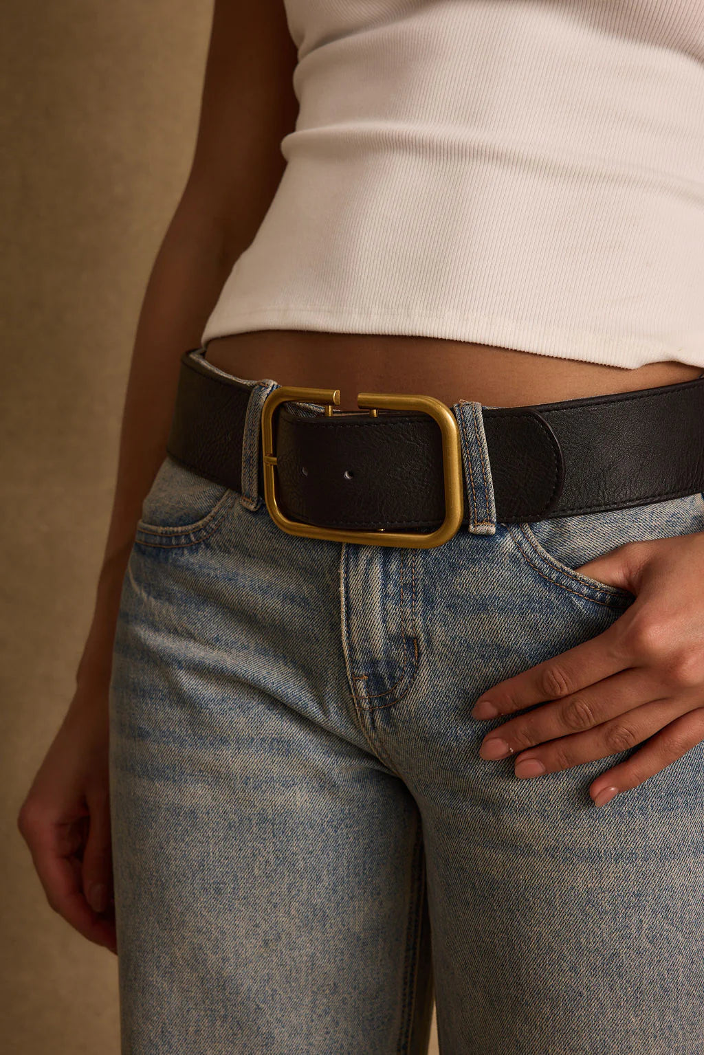 Oro Black and Gold Belt