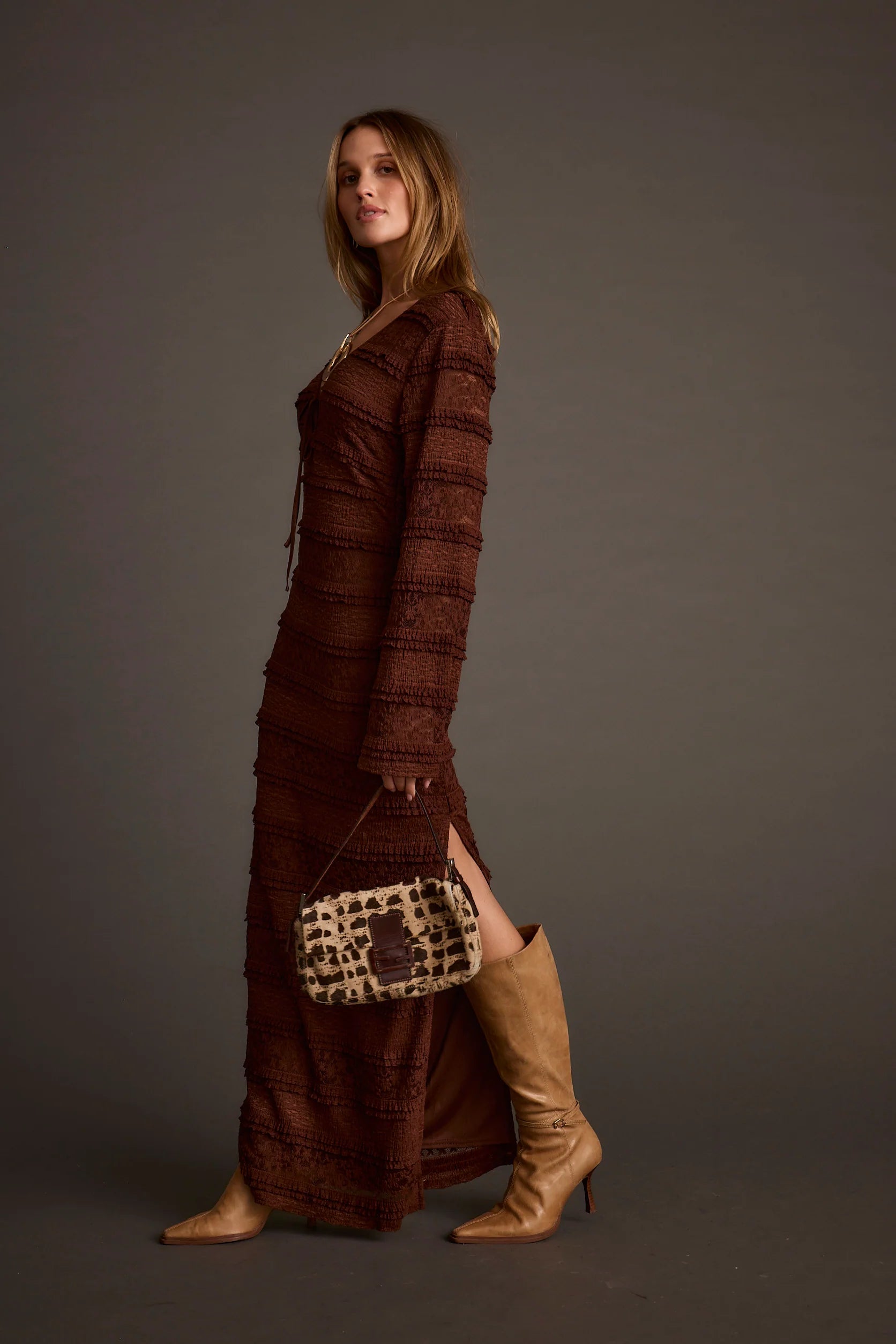 Melrose Espresso Maxi Dress