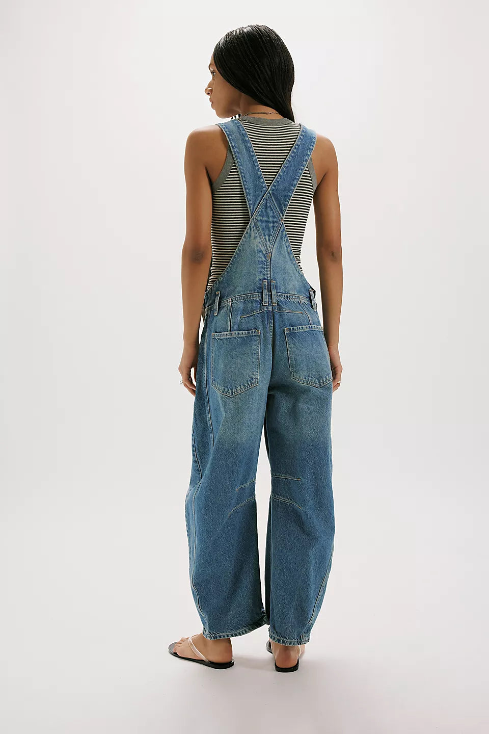 We The Free Good Luck Barrel Overalls