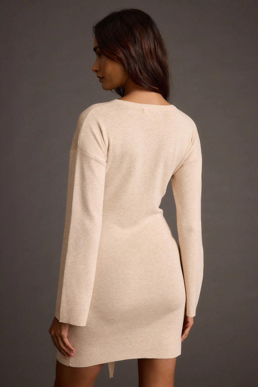 Grayden Cream Belted Mini Dress