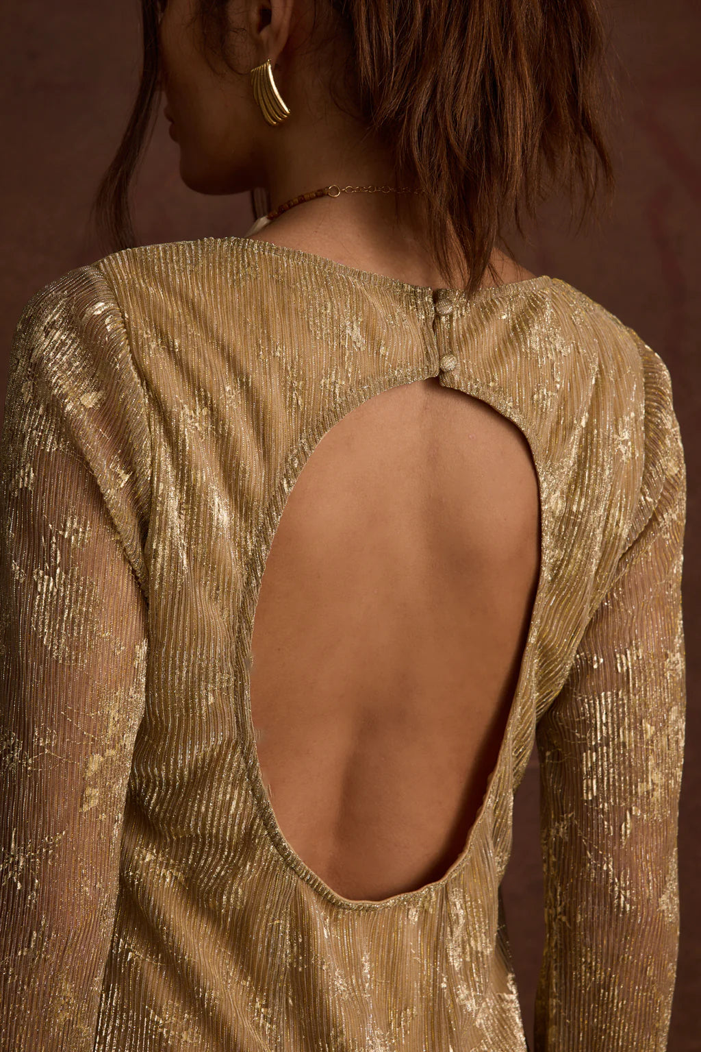 Tate Gold Mini Dress