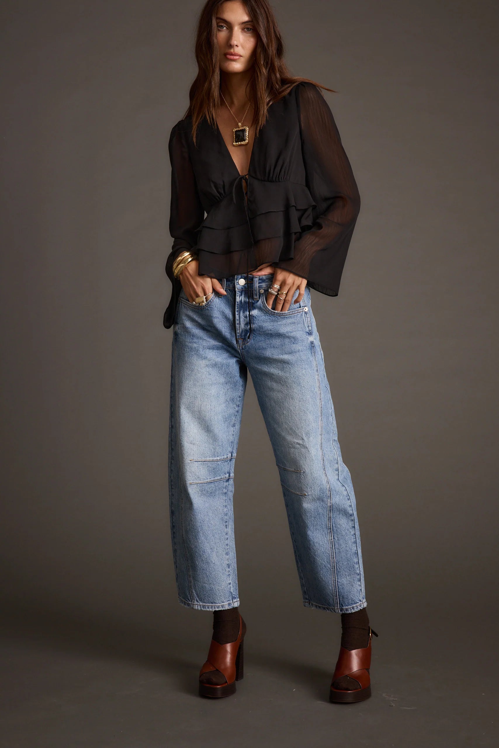 Alexa Black Blouse