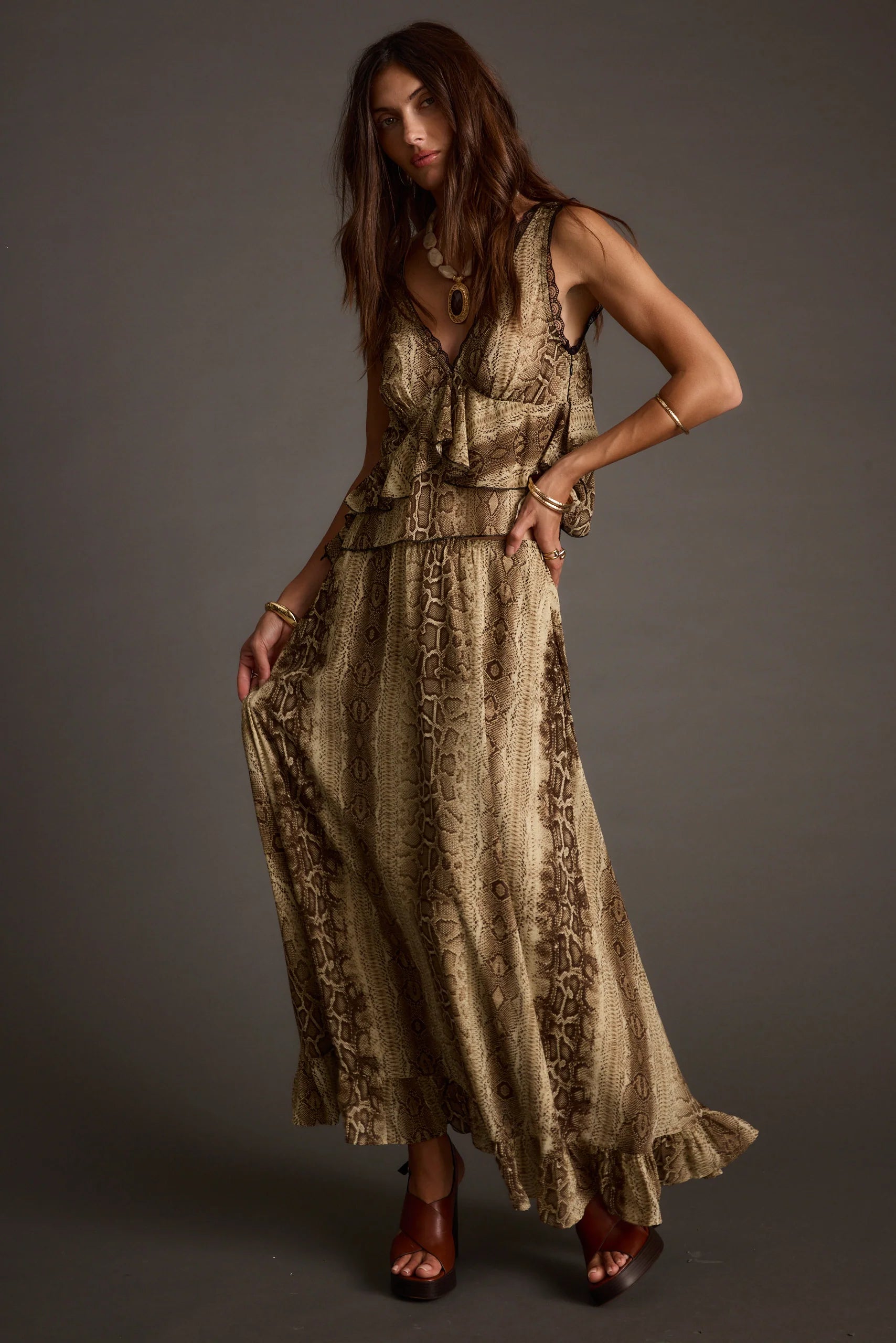 Cynthia Snake Print Tank