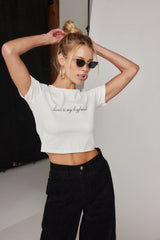 Paris Is My Boyfriend Baby Tee