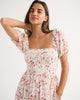 A&F Emerson Puff Sleeve Midi Dress-Pink Floral