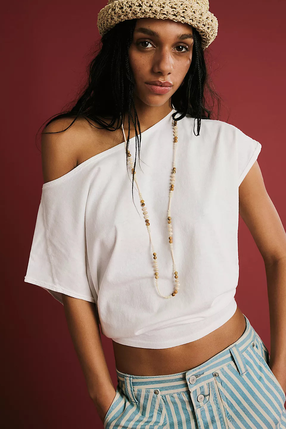 We The Free Peggy Tee-Clean ivory