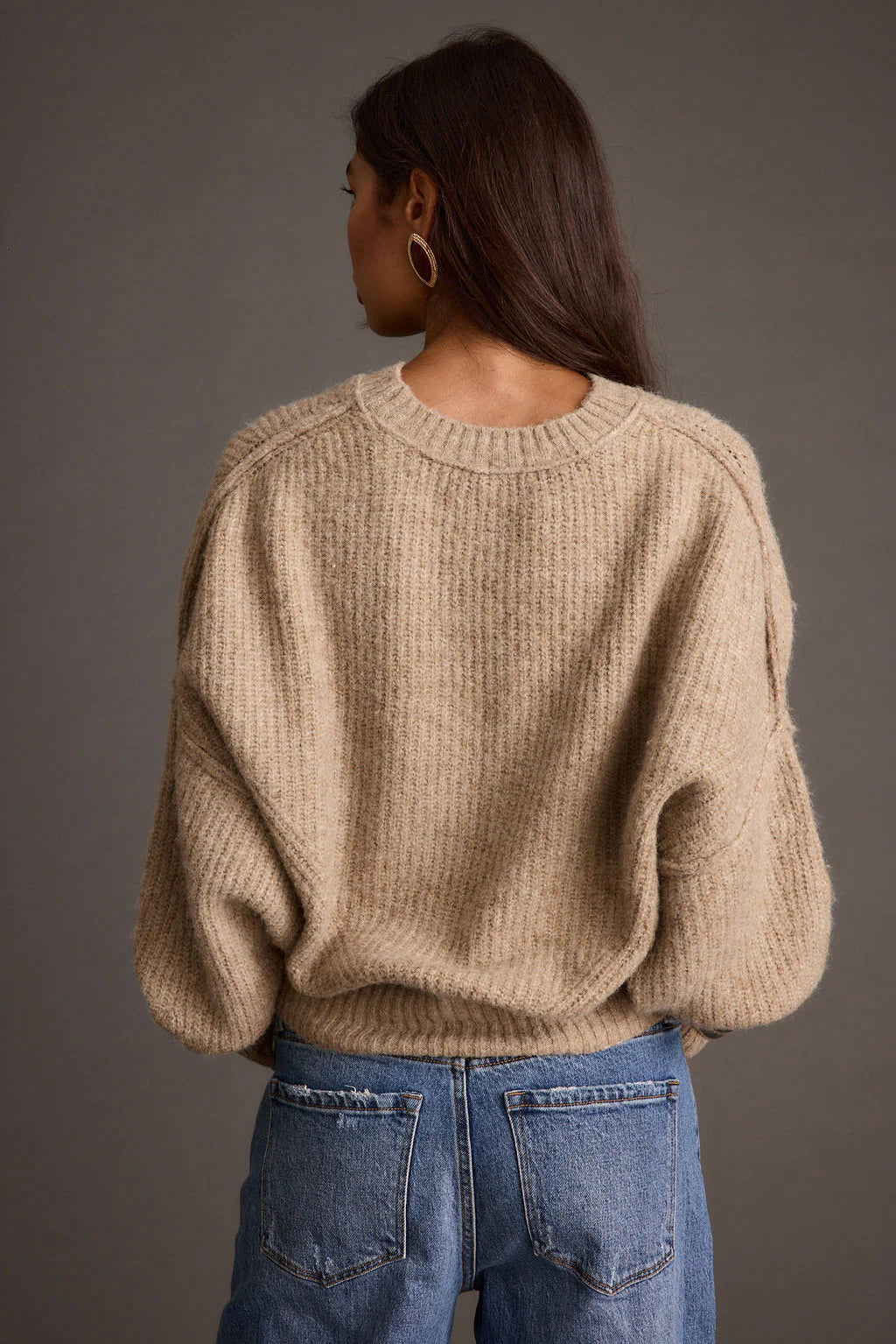 Shae Taupe Pullover Sweater