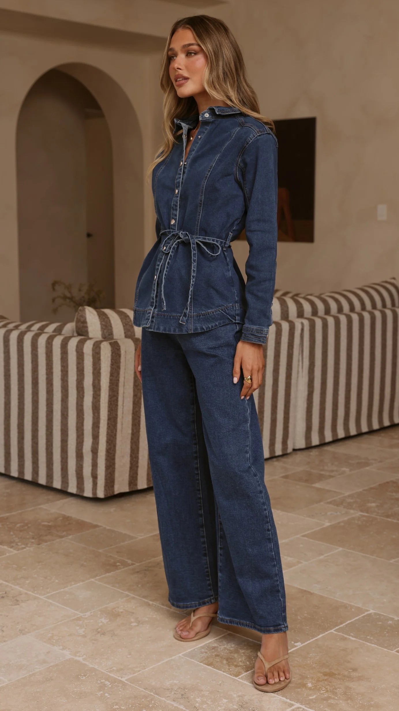 Selene Denim Jacket - Dark Denim