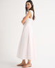 Bra-Free Cap Sleeve Dipped Waist Midi Dress-Pink