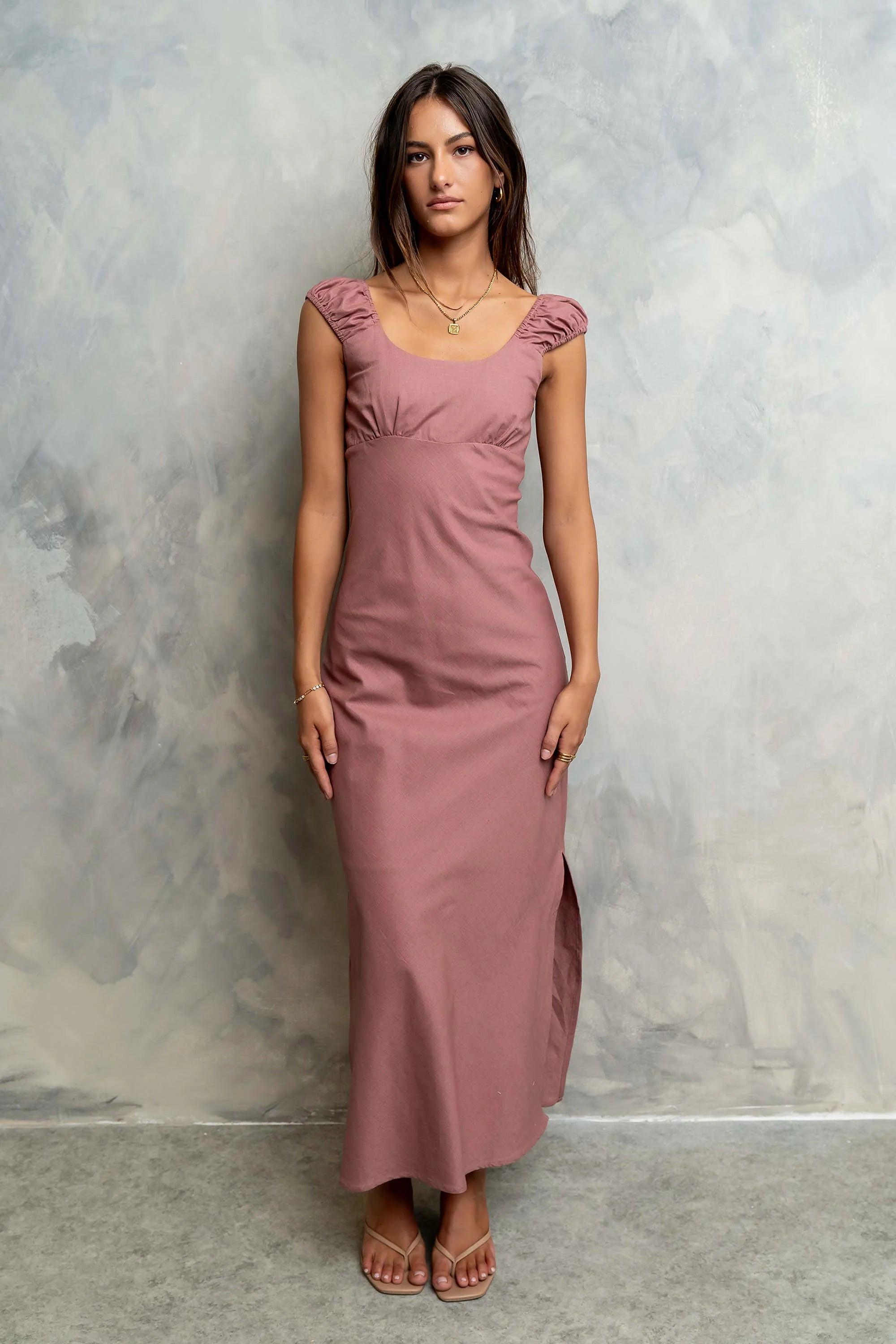 Mika Maxi Dress in Mauve