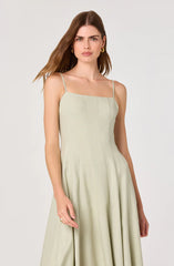 Trisha Square Neck Midi Dress