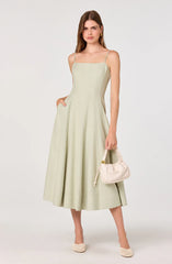 Trisha Square Neck Midi Dress