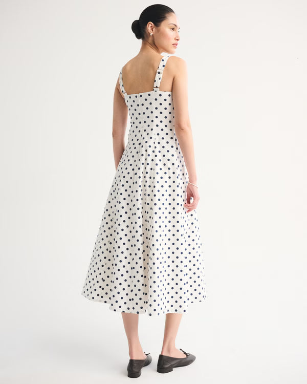 A&F Mila Midi Dress-White