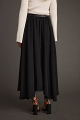 Gloria Black Midi Skirt