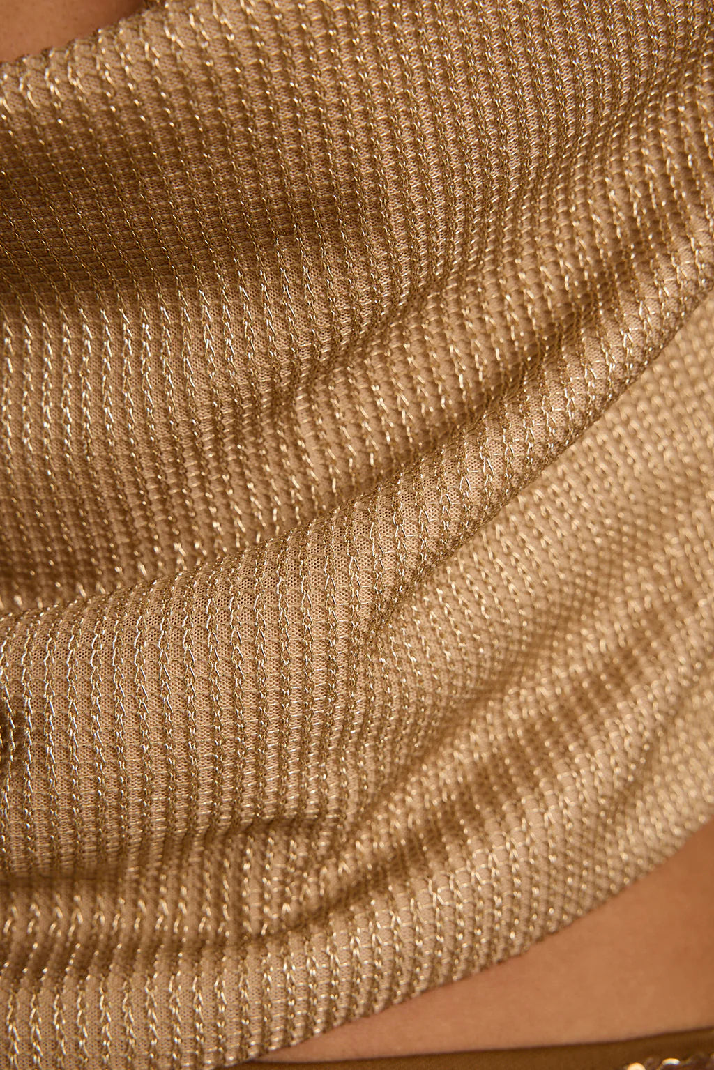 Solene Gold Halter Top