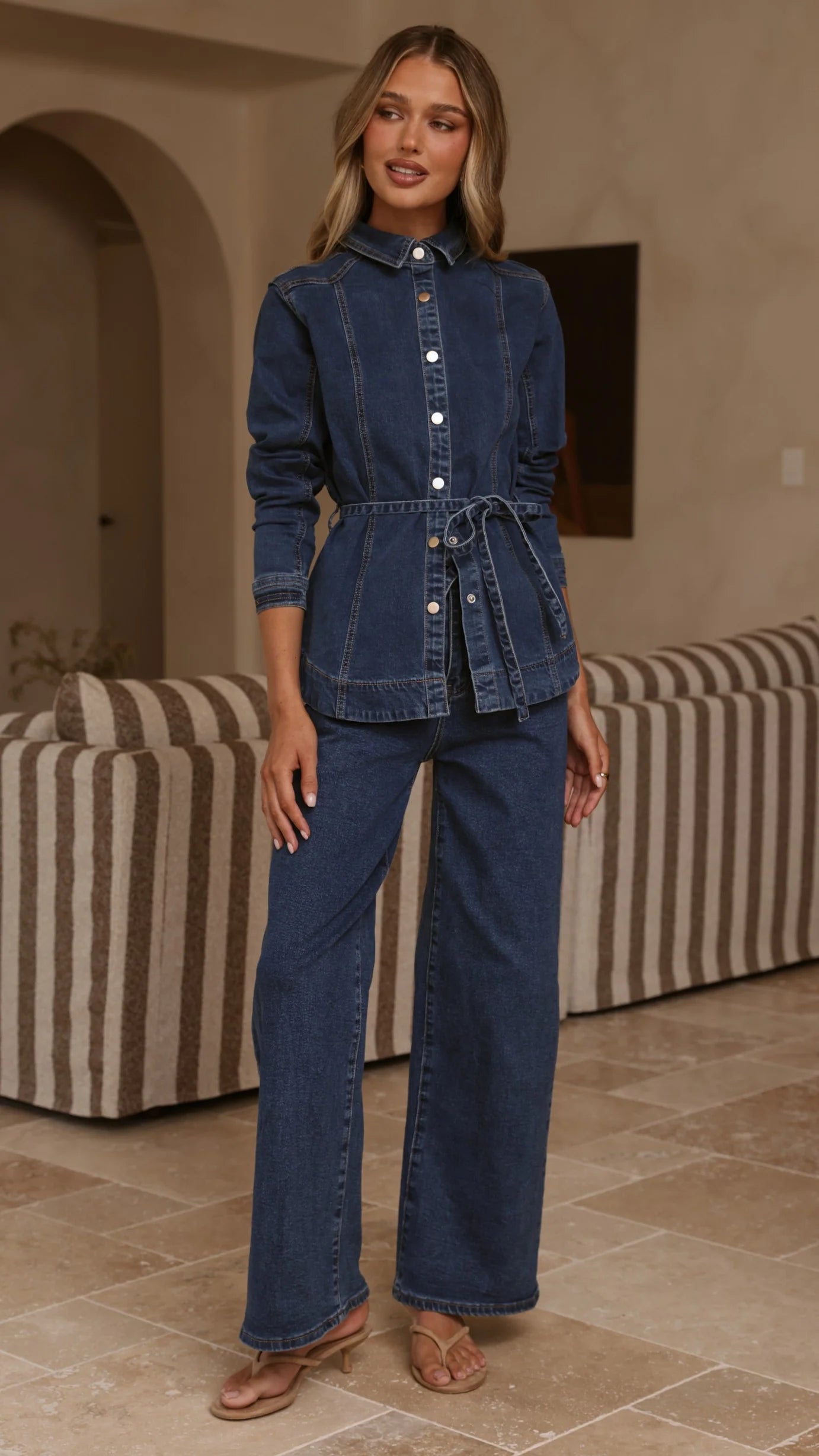 Selene Denim Jacket - Dark Denim