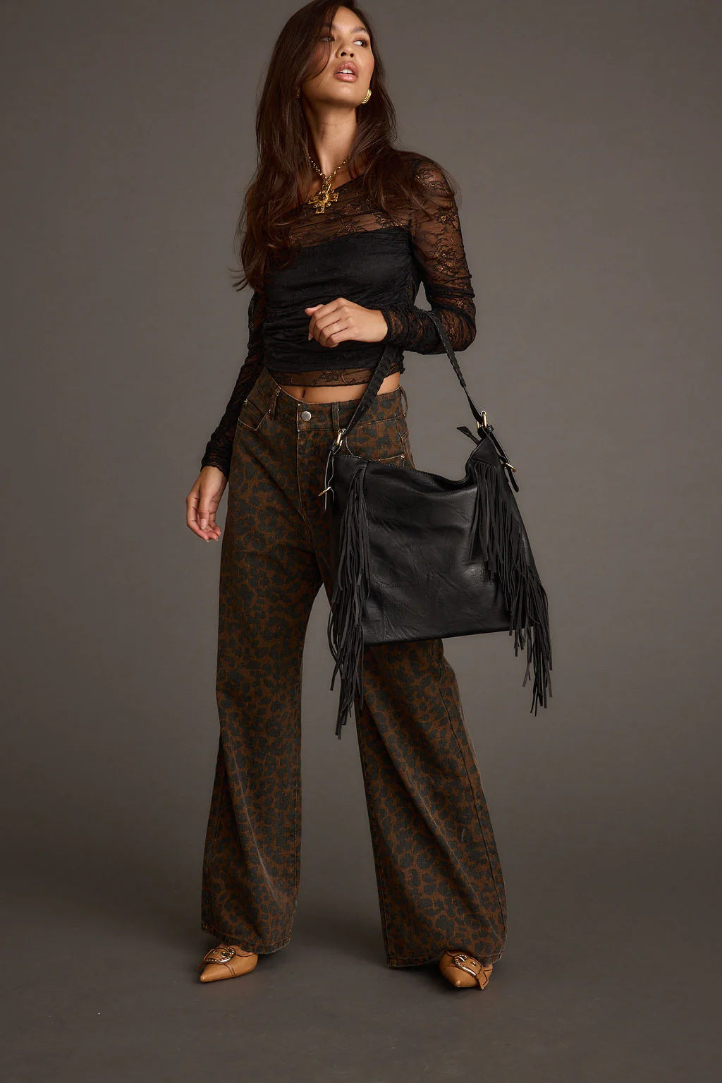 Ramona Black Lace Off The Shoulder Top