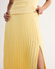 High Rise Pleated Maxi Set Skirt-Yellow