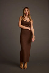 Teresa Mocha Sweater Midi Dress