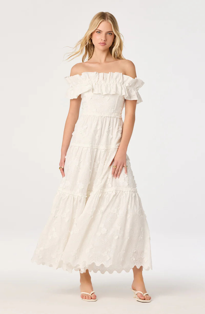 Piccola Off Shoulder Maxi Dress