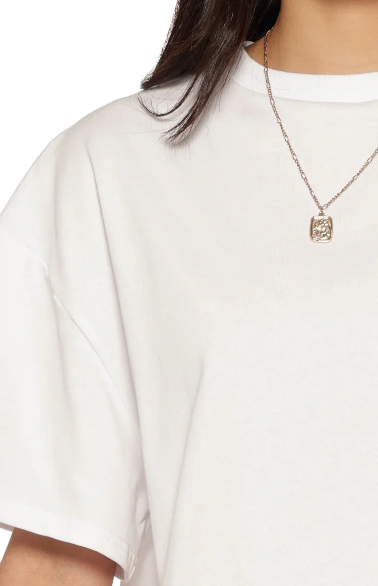 Alba Plain White Tee