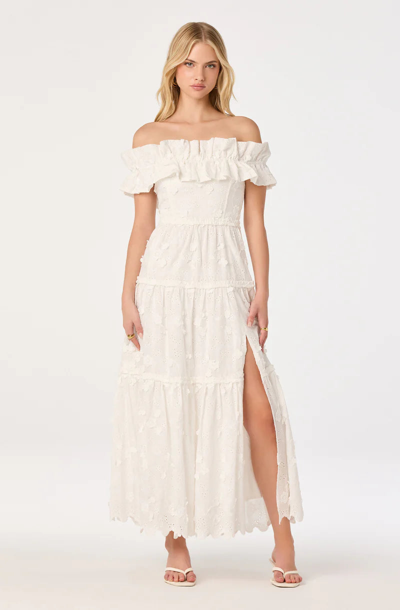 Piccola Off Shoulder Maxi Dress