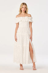 Piccola Off Shoulder Maxi Dress