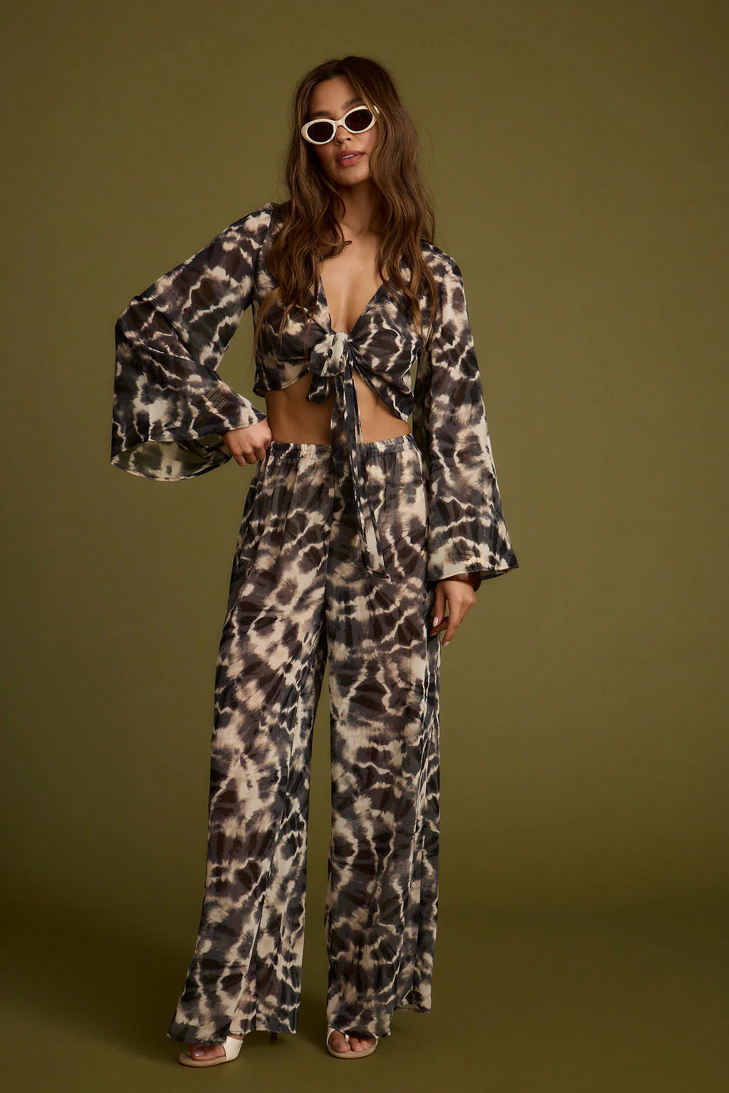 Rosario Tie Dye Wrap Top