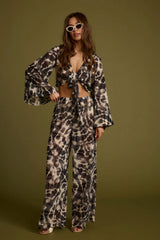 Rosario Tie Dye Wrap Top