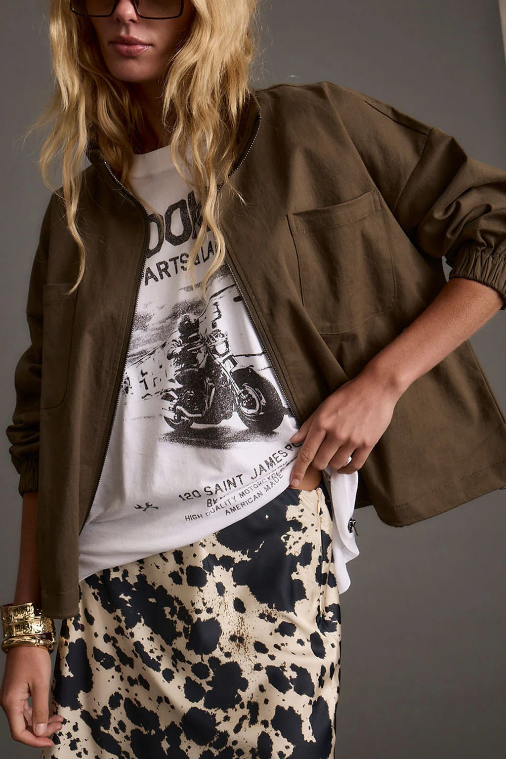 Fairfax Olive Canvas Relaxed Fit Utility Jacket