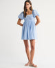 A&F Emerson Puff Sleeve Mini Dress-Blue