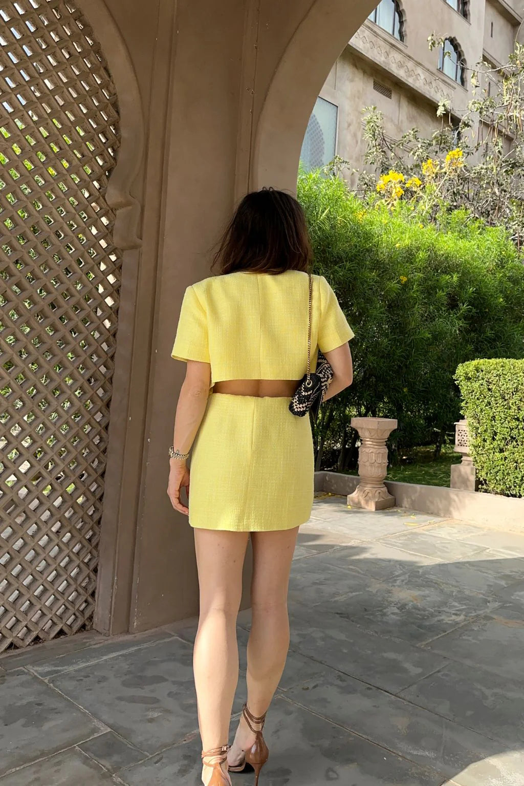 Sunday Yellow Cropped Jacket