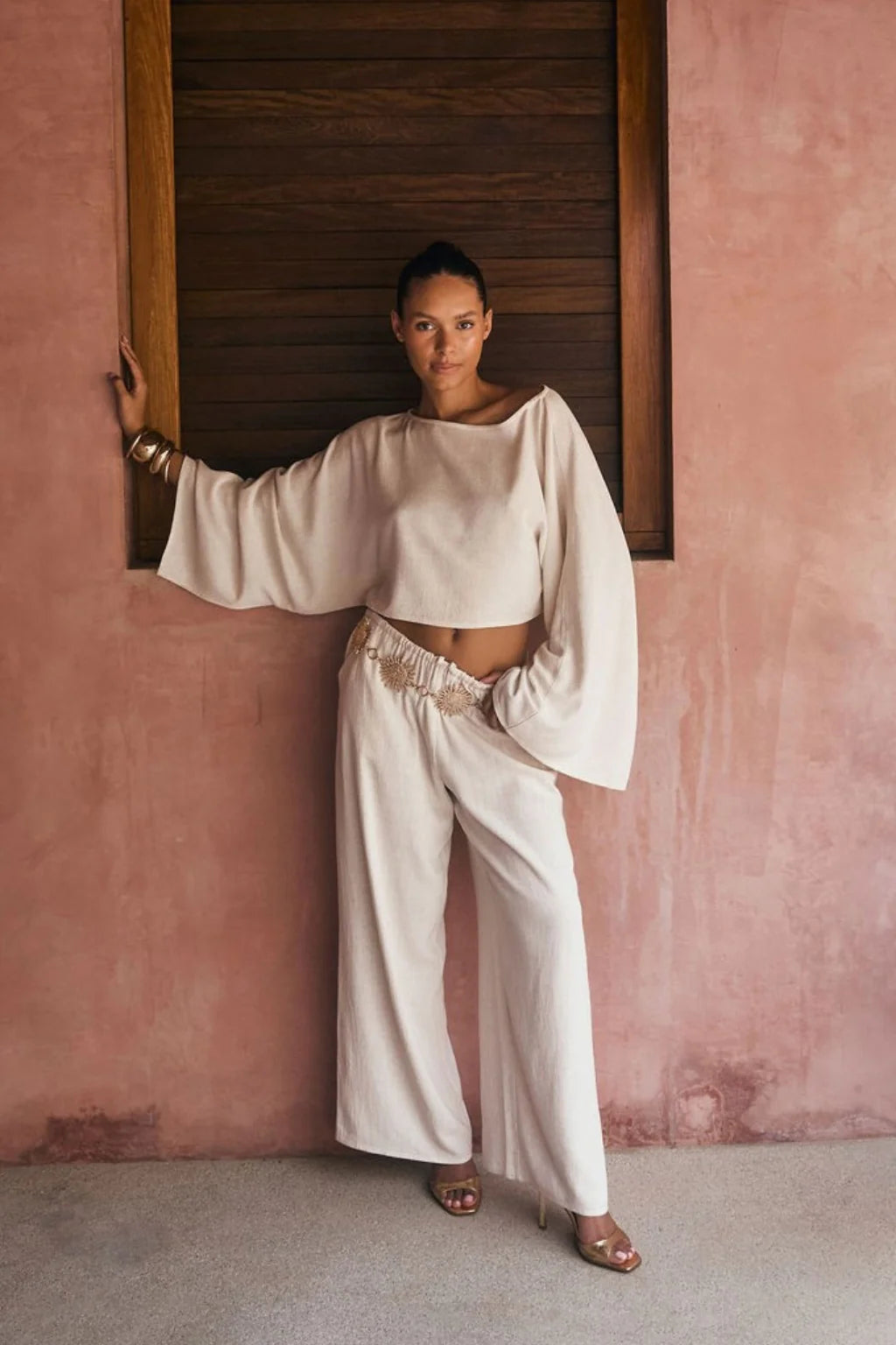 Clear Breeze White Linen Top