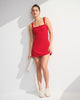 YPB studioFLEX Scrunchie Strap Mini Dress-Red