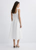 A-line Linen Dress-White