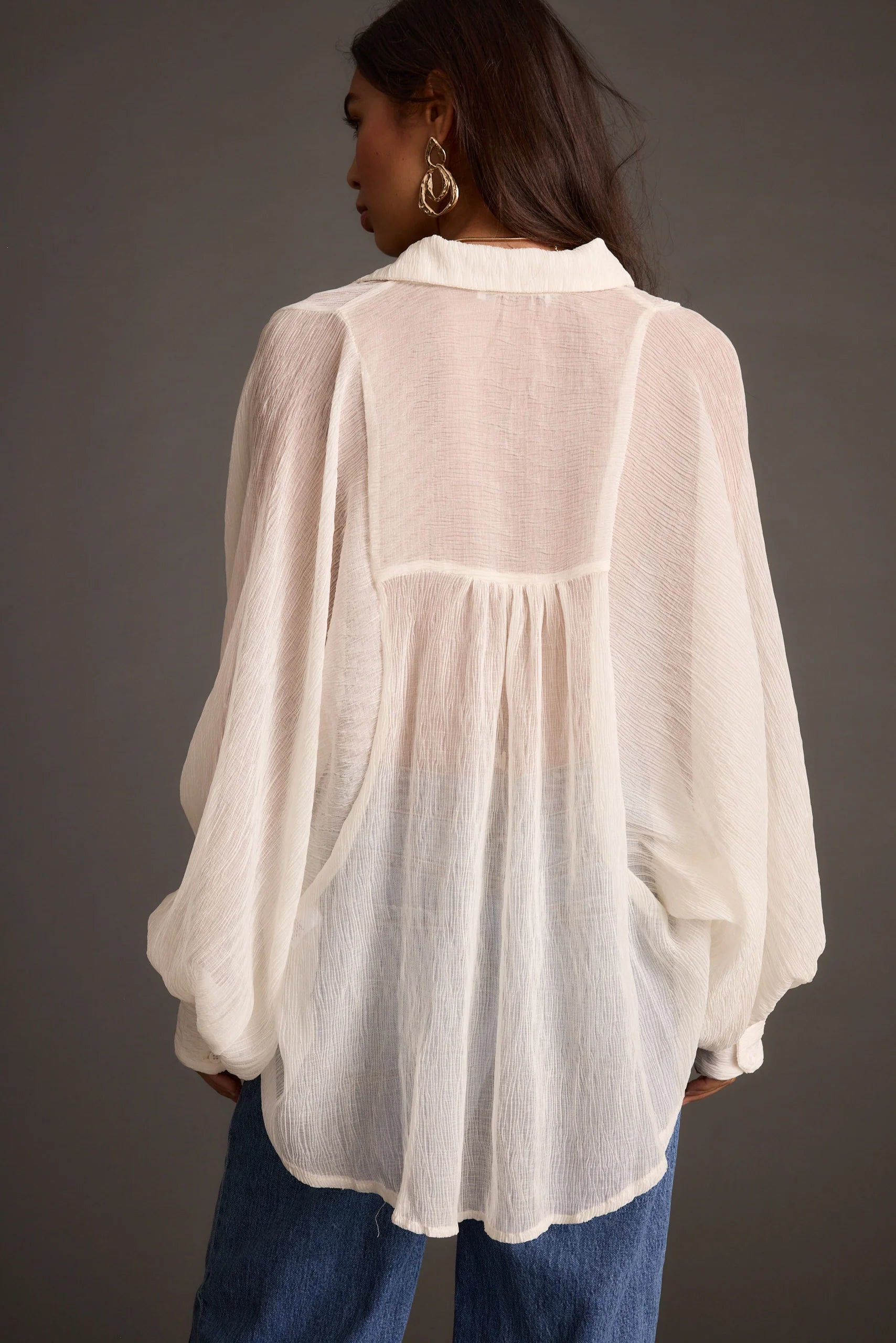Claudia Ivory Oversized Blouse