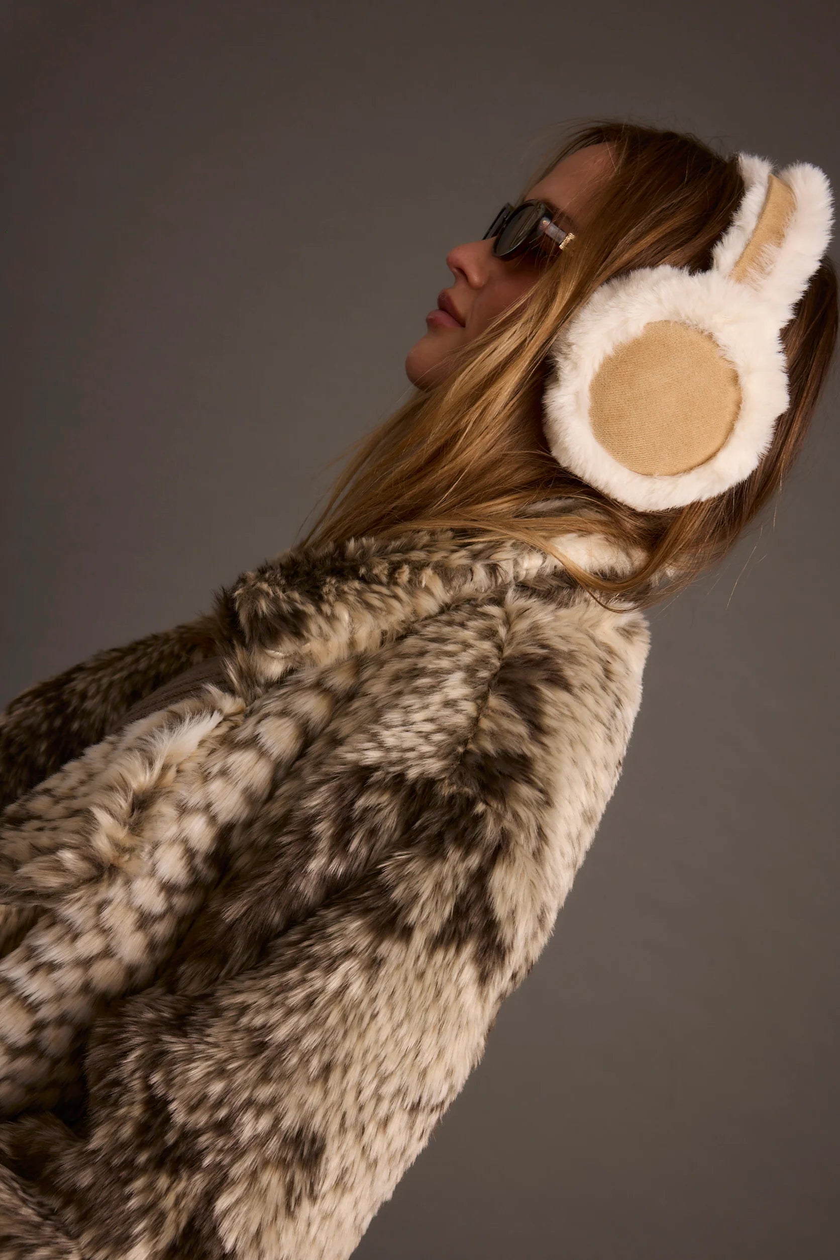 Crystal Ivory Faux Fur Ear Muffs