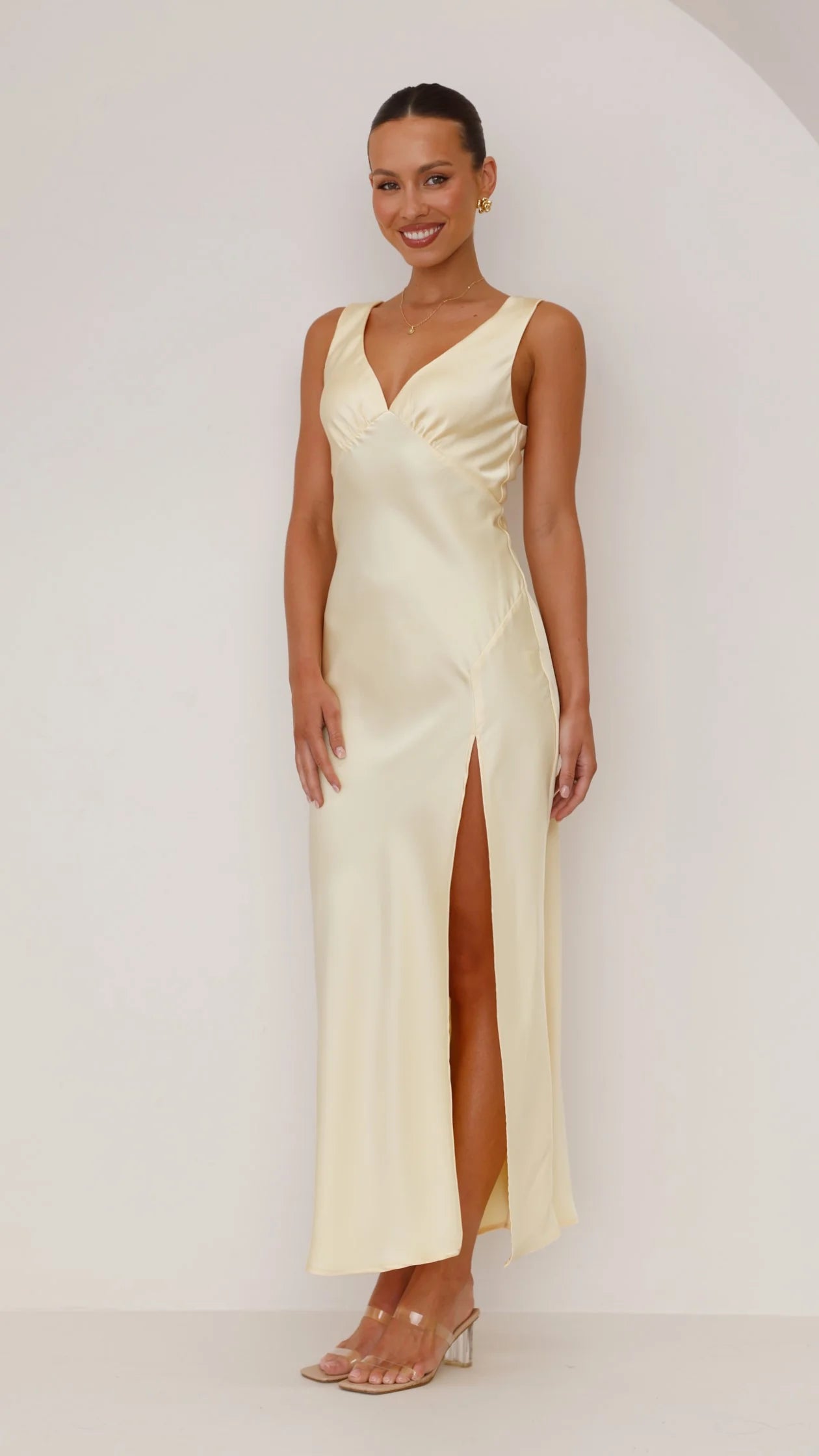 Taylor Maxi Dress - Lemon