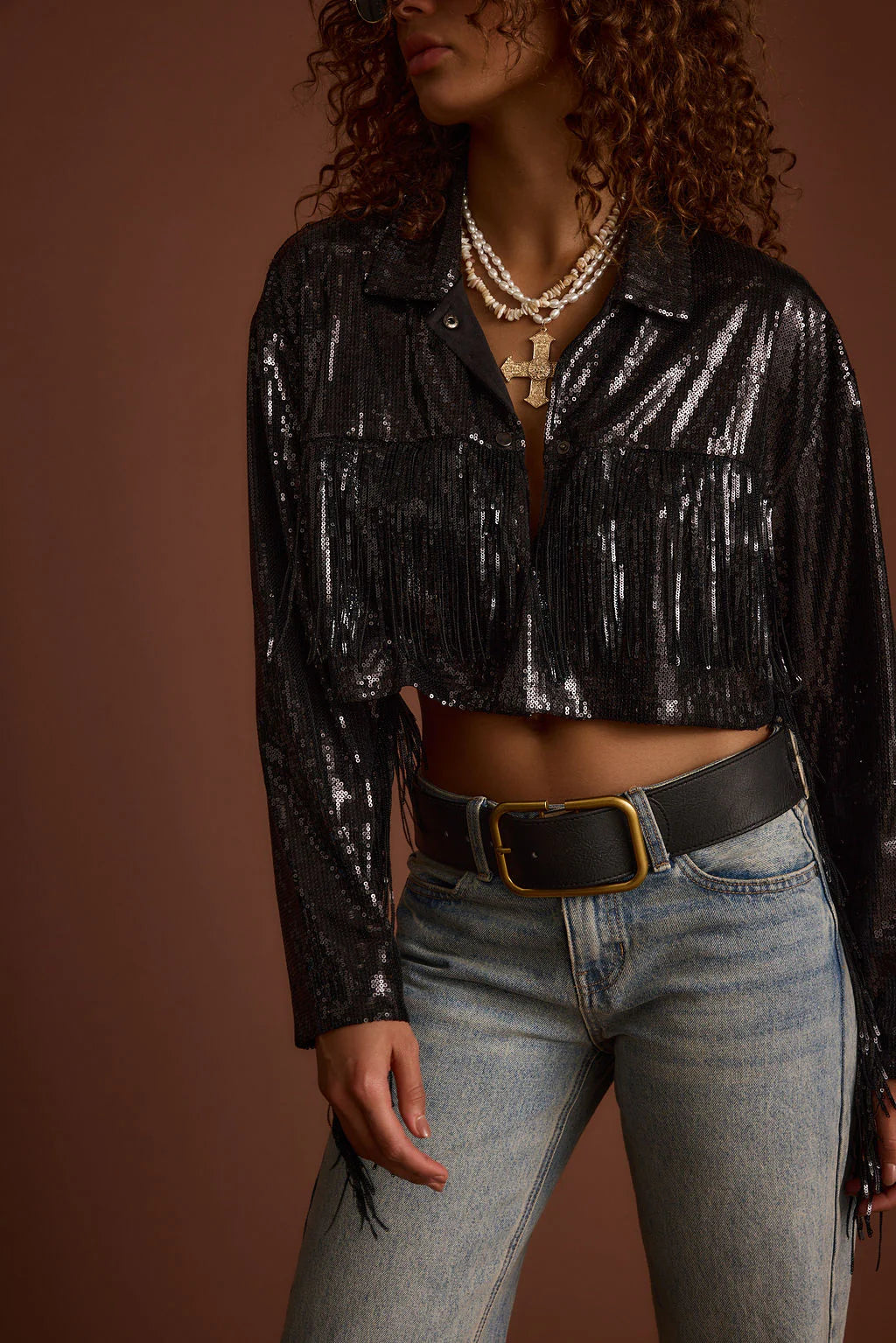 Star Crossed Black Sequin Jacket