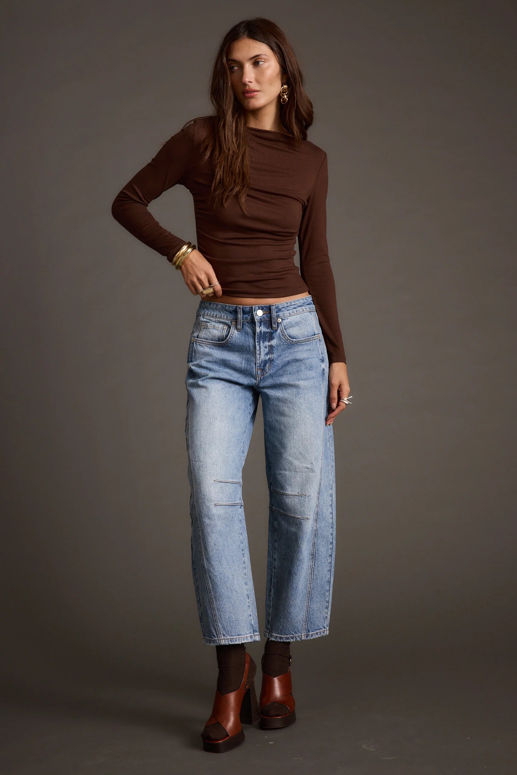 Romy Espresso Top