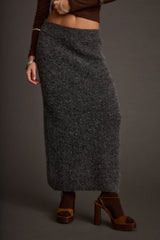 Alpine Charcoal Sweater Maxi Skirt