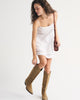Scoopneck Flowy Mini Dress-White